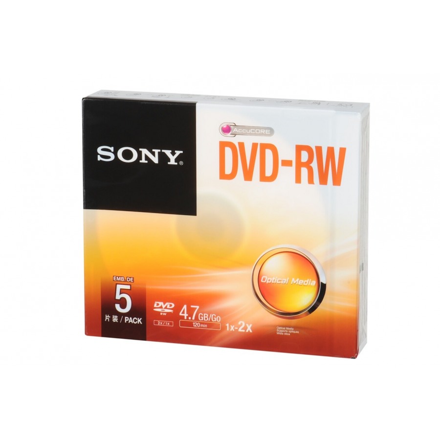 Sony Pack de 5 DVD-RW 4.7GB