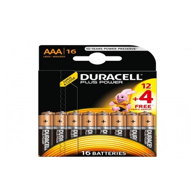 Duracell PLUS POWER LR03 AAA 12+4