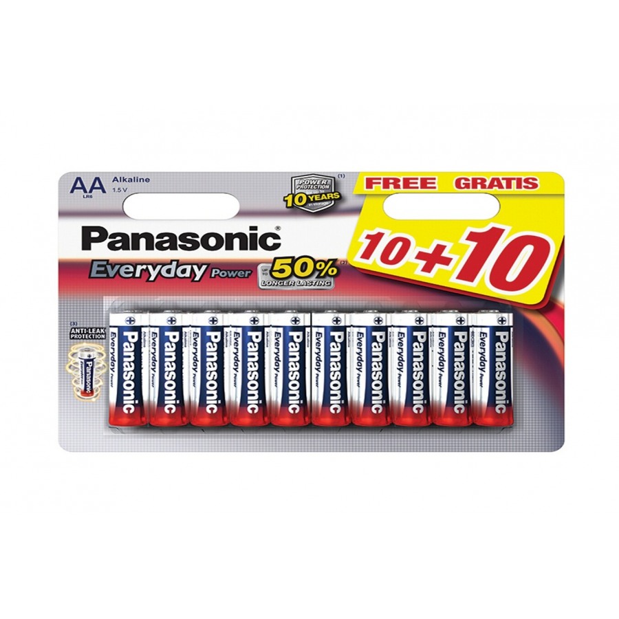 Panasonic LR06 AA Every Day Power 10+10