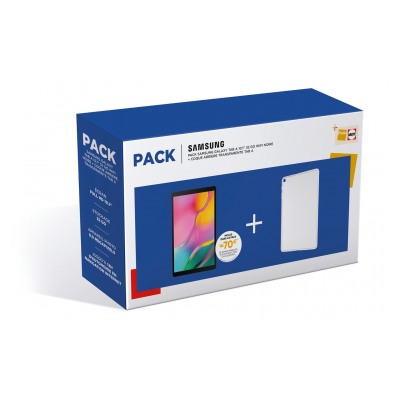 Samsung Pack Samsung Galaxy Tab A 10.1 32Go Wifi Noir + Back Cover transparente