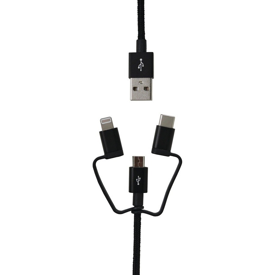 Temium CABLE 3 EN 1 MICRO USB LIGHTNING USB TYPE C