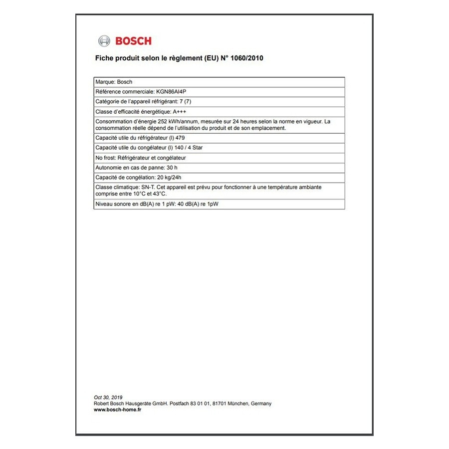 Bosch KGN86AI4P n°12