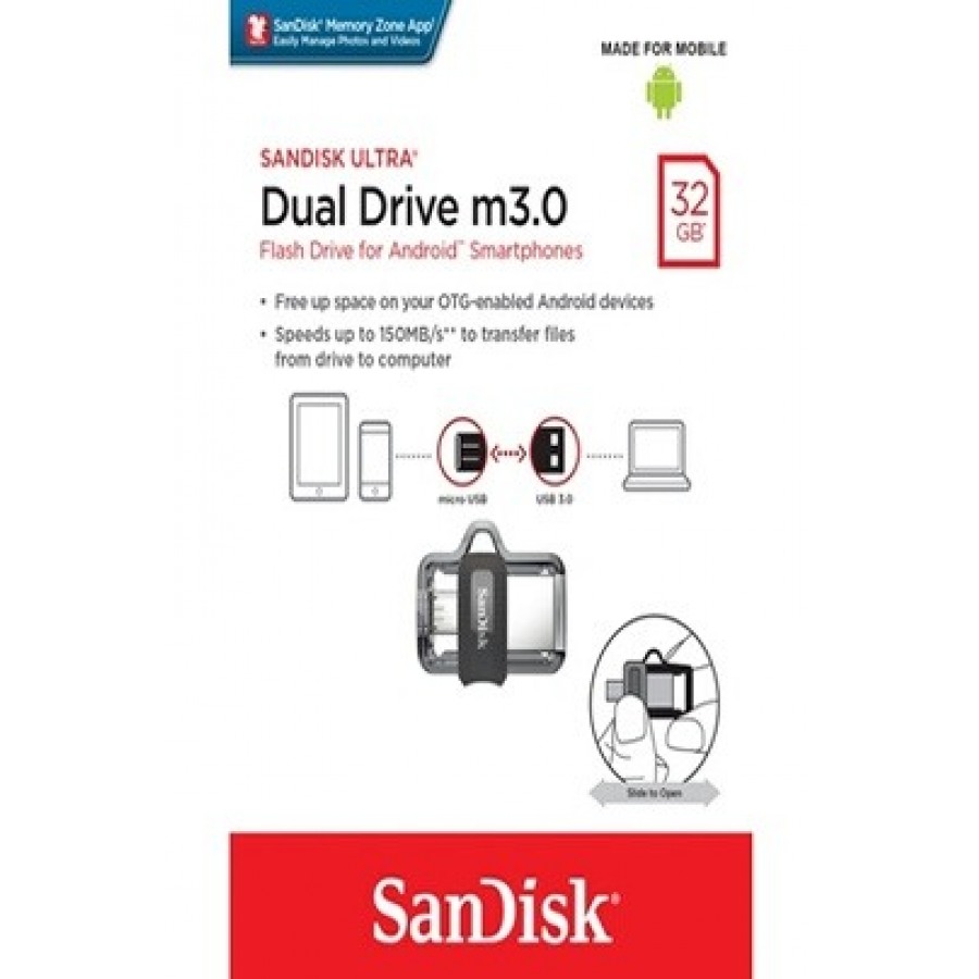 Sandisk OTG DUAL DRIVE M3 32GB n°1