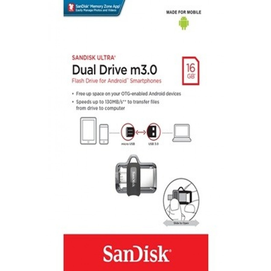 Sandisk OTG DUAL DRIVE M3 16GB n°5