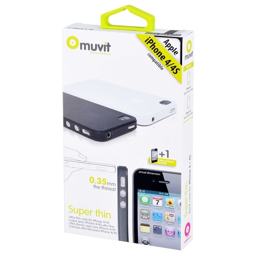 Muvit Pack 2 coques iPhone 4/4S n°2