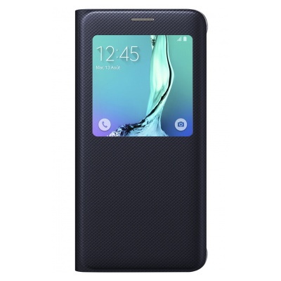 Samsung ETUI S VIEW COVER NOIR POUR GALAXY S6 EDGE +