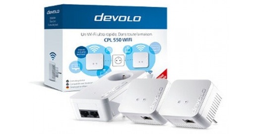 Kit Réseau 3 adaptateurs Devolo CPL dLAN 550 WiFi - CPL