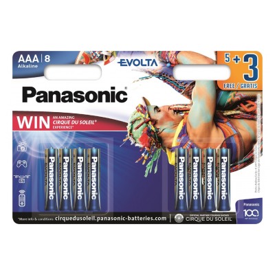 Panasonic Panasonic LR03-AAA EVOLTA®/ 5+3 Gratuites par Blis
