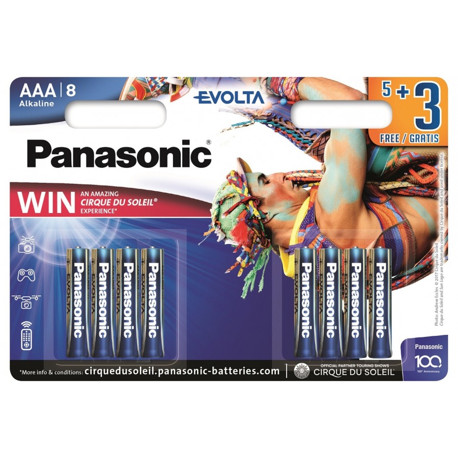 Panasonic Panasonic LR03-AAA EVOLTA®/ 5+3 Gratuites par Blis