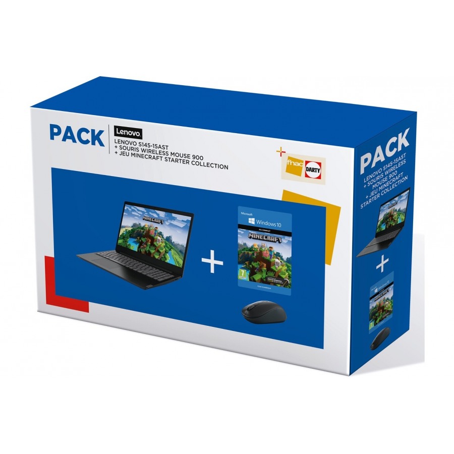 Lenovo Pack famille IdeaPad S145 + souris + Minecraft n°1
