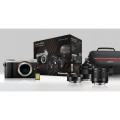 Panasonic Lumix GX9 + kit de 3 objectifs (12-32 mm, 35-100 mm, 25 mm) + sacoche Lumix + carte SD 16 Go