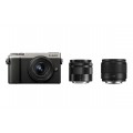 Panasonic Lumix GX9 + kit de 3 objectifs (12-32 mm, 35-100 mm, 25 mm) + sacoche Lumix + carte SD 16 Go