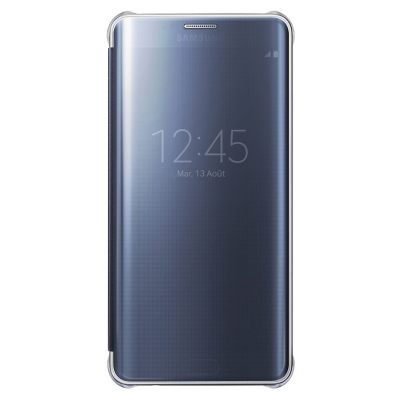 Samsung ETUI CLEAR VIEW COVER NOIR POUR GALAXY S6 EDGE +