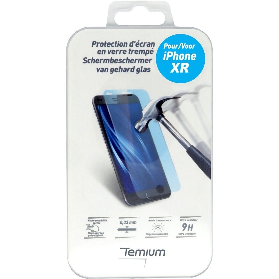 Protection écran smartphone Temium Protection d'écran Iphone XR - DARTY  Réunion