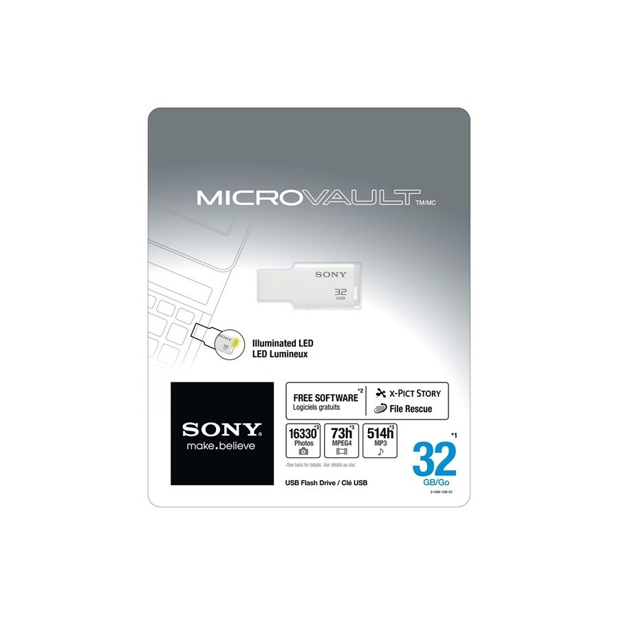 Sony Style Micro Vault 32Go USB 2.0 Blanc n°2