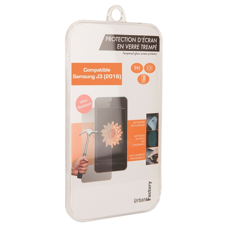 Urban Factory PROTECTION D'ECRAN EN VERRE TREMPE POUR SAMSUNG GALAXY J3 2016 n°2