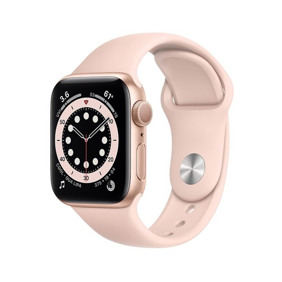 Apple Watch Series 6 GPS, 40mm boitier aluminium or avec bracelet sport rose
