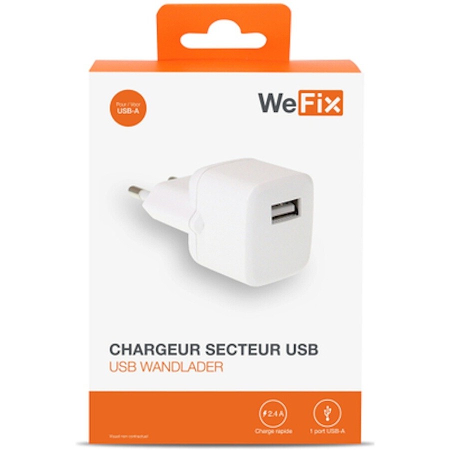 Wefix Chargeur secteur entrée USB-A 2,4A n°2