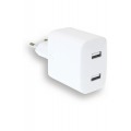 Wefix Chargeur secteur avec 2 ports USB-A Blanc