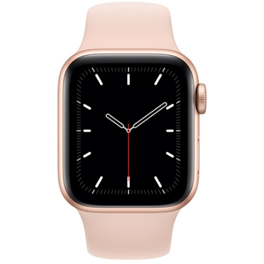 Apple Watch SE GPS, 44mm boitier aluminium or avec bracelet sport rose