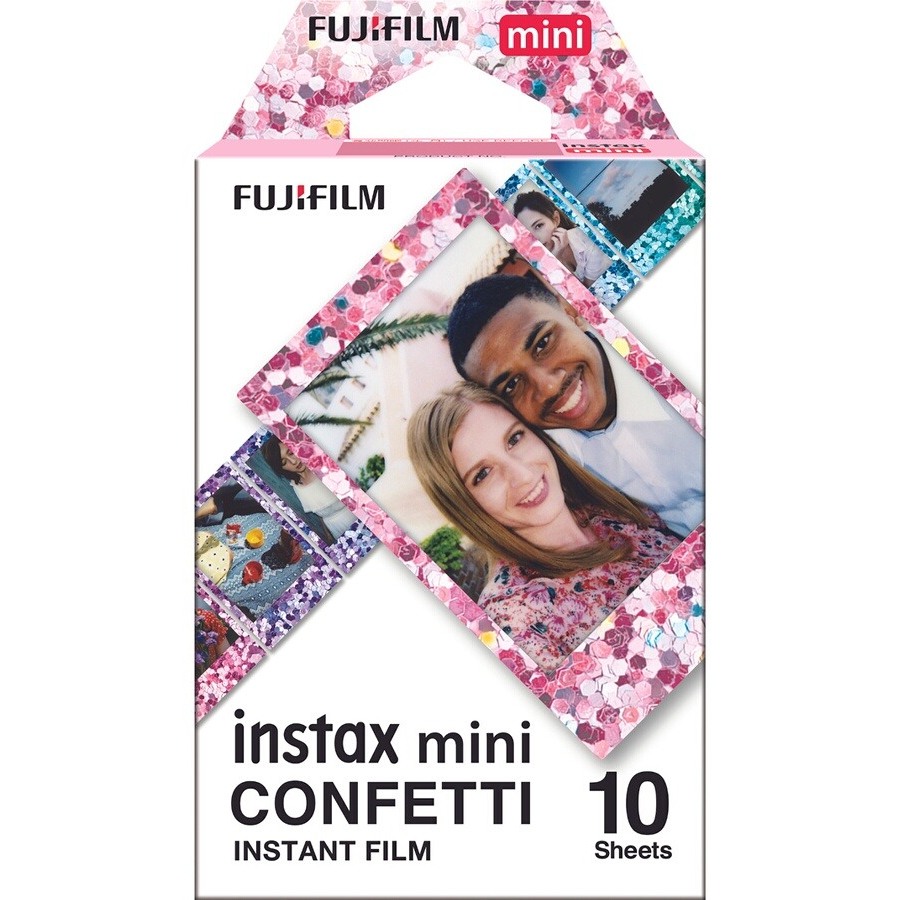 Papier photo instantane Fujifilm Film Instax Mini Monopack Confetti 10v DARTY Reunion