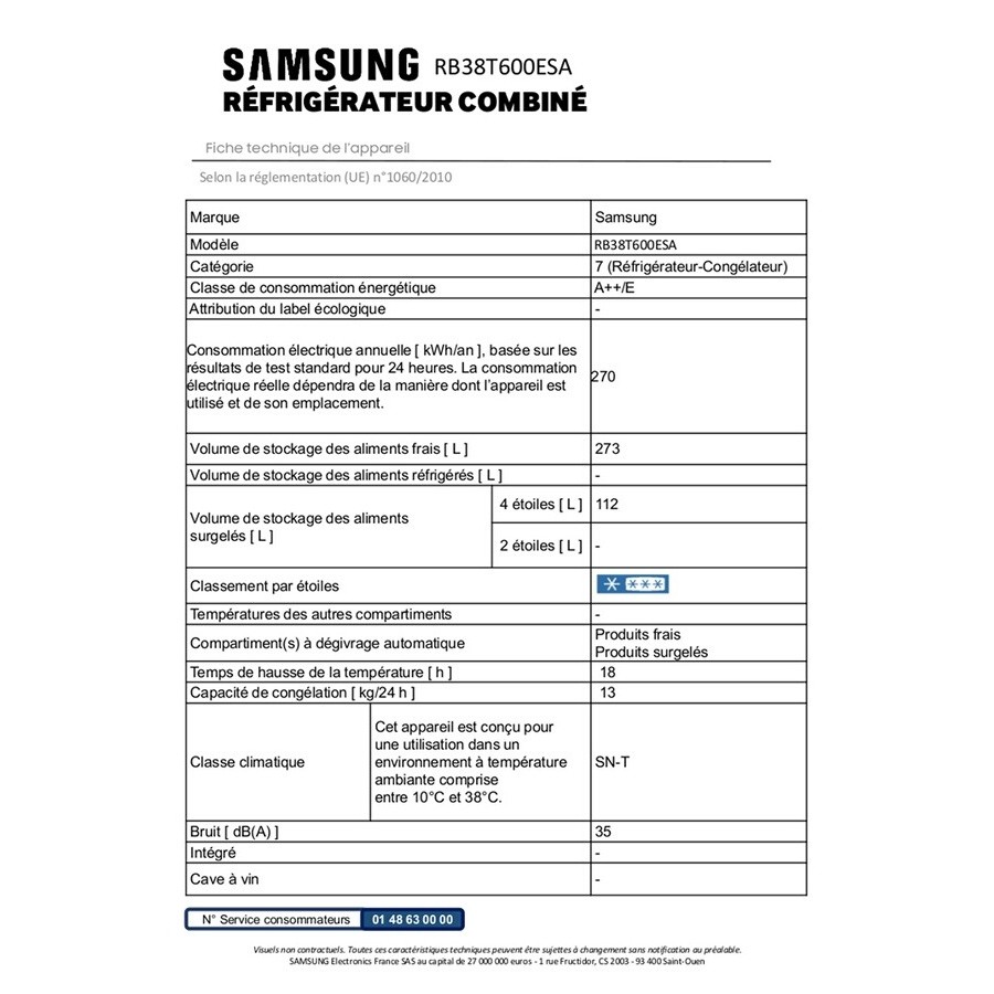 Samsung RB38T600ESA n°11