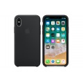 Apple Coque en silicone pour iPhone X Noir