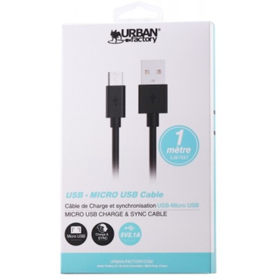 Urban Factory Câble micro-USB1M noir