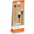 Wefix Cable lightning noir 1 mètre