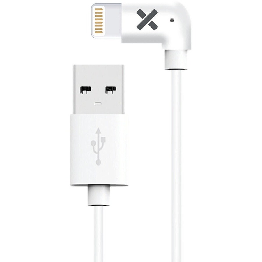 Câble USB Lightning 2m Blanc Coudé - Câbles Lightning