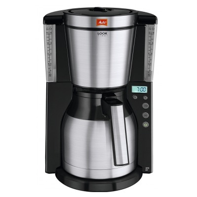 Melitta LOOK IV THERM TIMER 1011-16 NOIR ACIER BROSSE