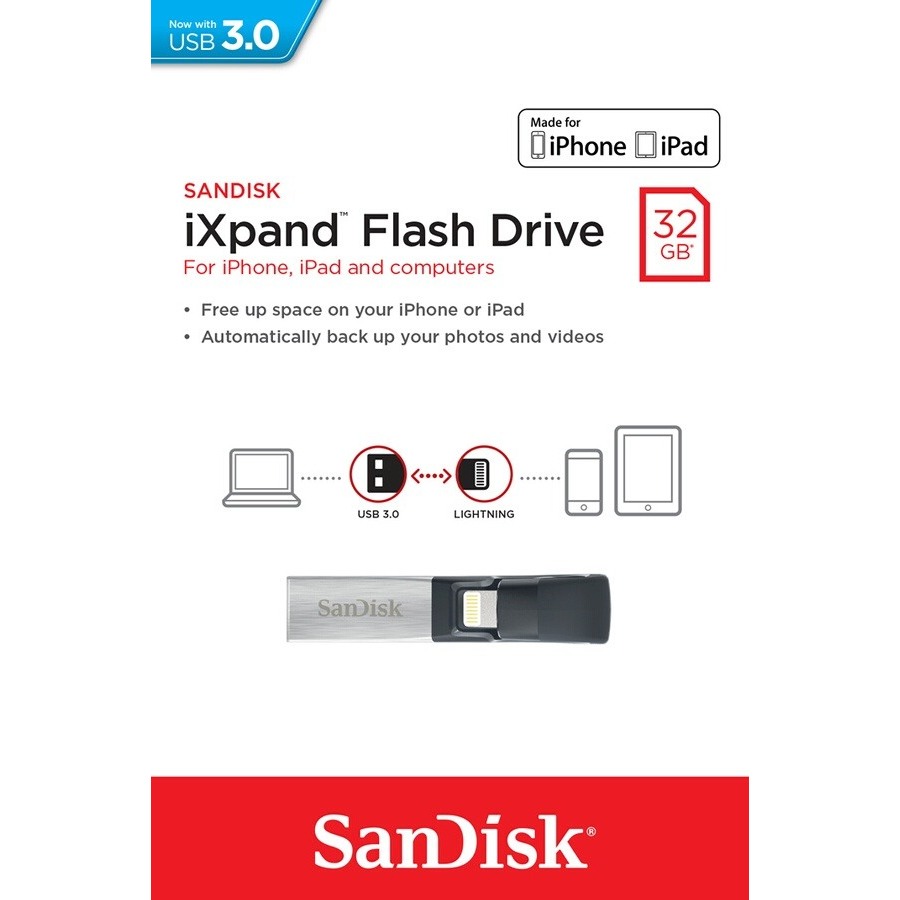 Sandisk Clé USB 3.0 Lightning ixpand 32GO (certifiée Apple MFI) n°4