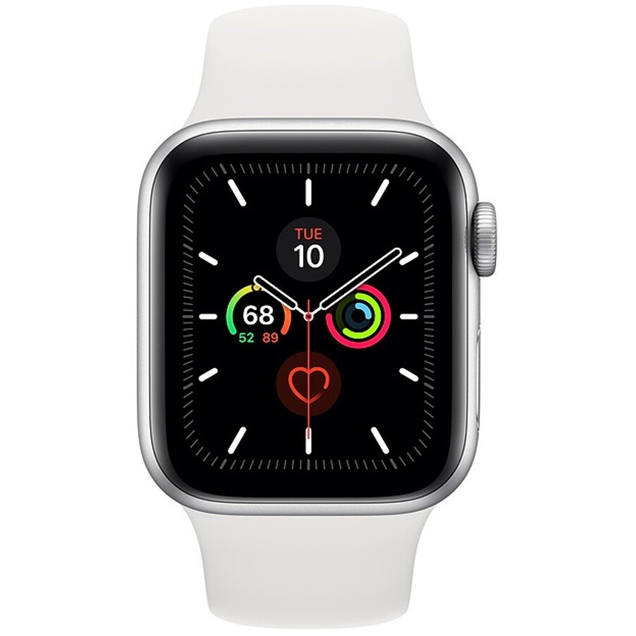 Montre connect e Apple Watch Series 5 GPS 40mm Alu Argent Blanc