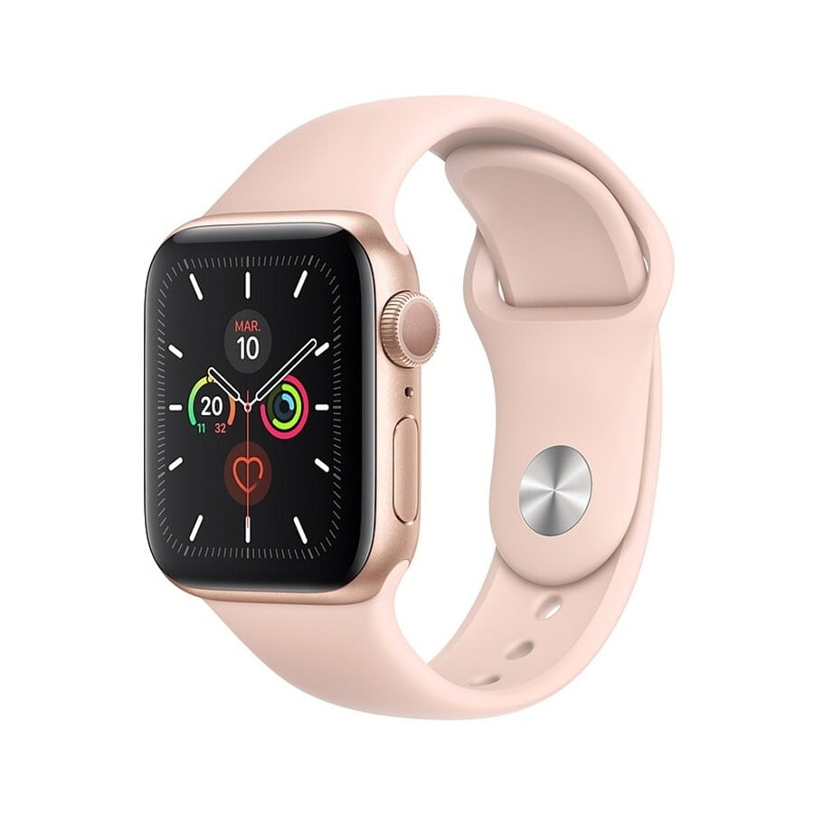 Apple Watch Series 5 GPS 40mm, Boitier Aluminium Or avec Bracelet Sport Rose n°2