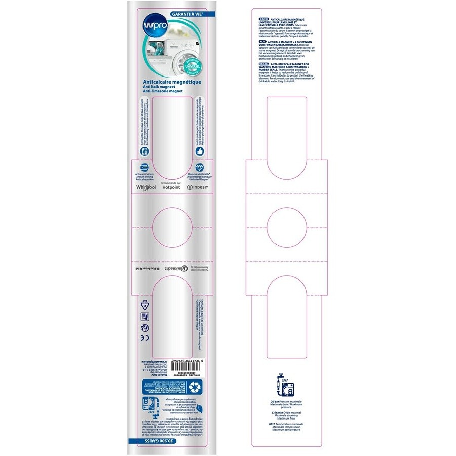 Wpro ANTICALCAIRE MAGNETIQUE MWC280 n°3