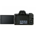 Canon Pack EOS M50 Mark II Noir + EF-M 15-45 mm f/3.5-6.3 IS STM + EF-M 55-200 mm f/4.5-6.3 IS STM Noir + Etui + Carte SD 16 Go