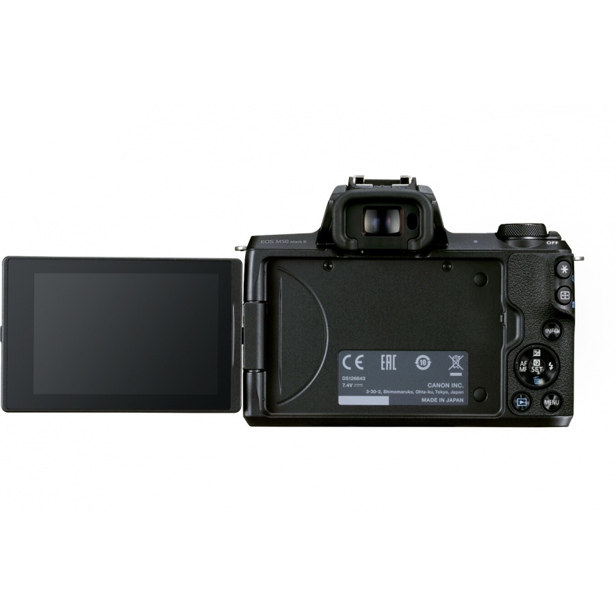 Canon Pack EOS M50 Mark II Noir + EF-M 15-45 mm f/3.5-6.3 IS STM + EF-M 55-200 mm f/4.5-6.3 IS STM Noir + Etui + Carte SD 16 Go n°7