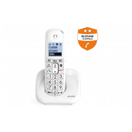 Téléphone fixe Alcatel Tel sans fil ALCATEL F670 Duo - DARTY Réunion