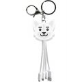 Yello Koko Multi-Cable USB Chien 3 en 1 vers USB-C/Micro/Light