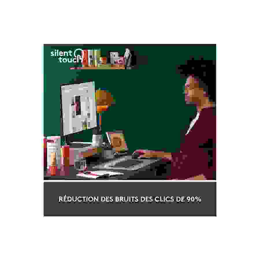 Logitech Sans Fil  Signature M650 Silencieuse, Bluetooth - Gris graphite n°3