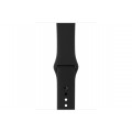 Apple Watch Série 3 GPS 38mm Boîtier en aluminium gris sidéral avec Bracelet Sport Noir