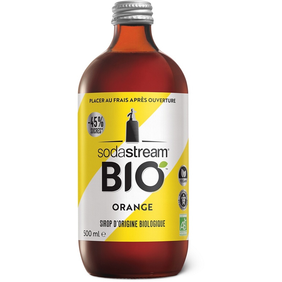 Accessoire boisson Sodastream Sirop Bio Orange - 30011354 - DARTY Réunion