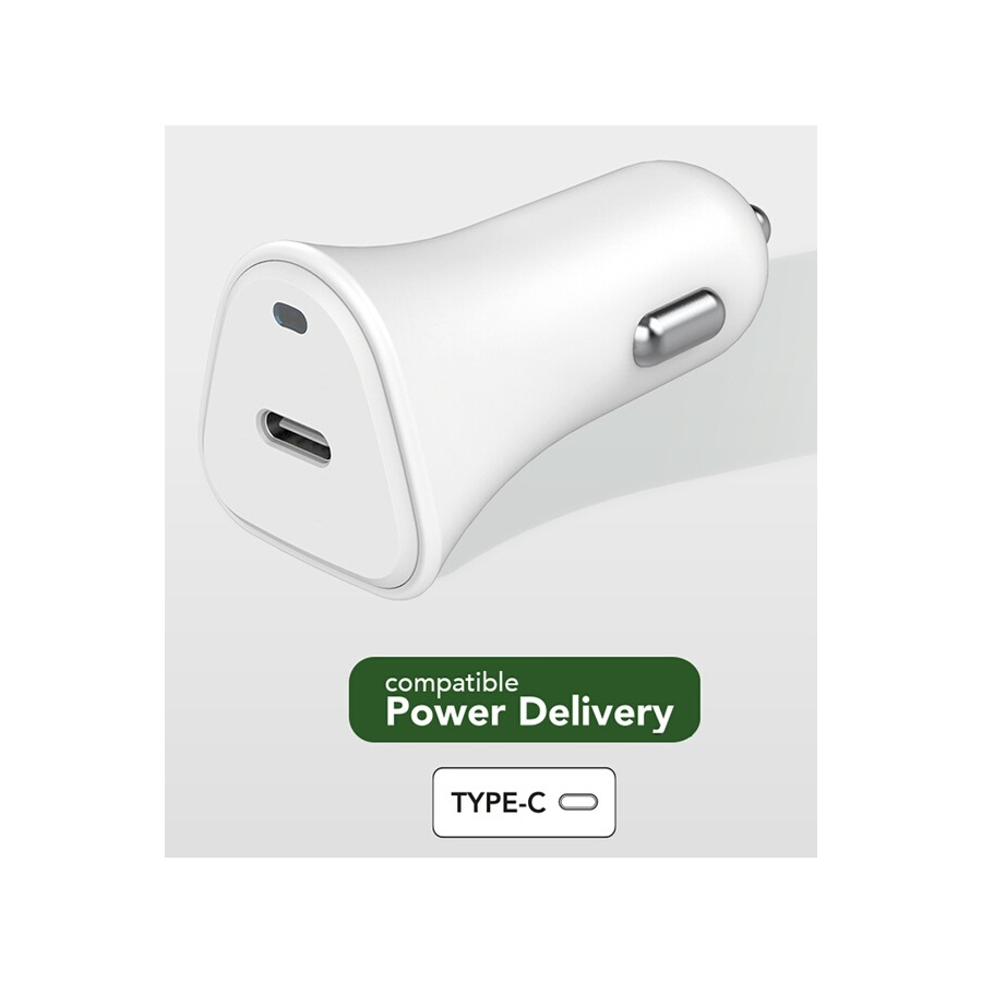 Just Green Chargeur allume cigare ECO USB-C Blanc n°3