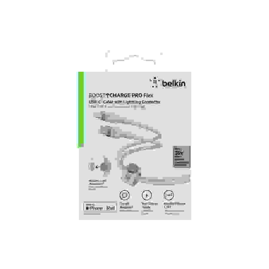 Belkin Cable en silicone tresse, USB-C vers lightning, longueur 1m, rose n°3