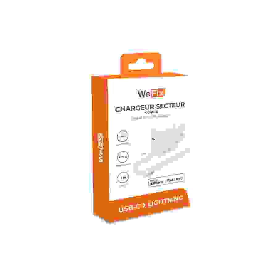Wefix Chargeur secteur 30w + cable lightning 1m n°2