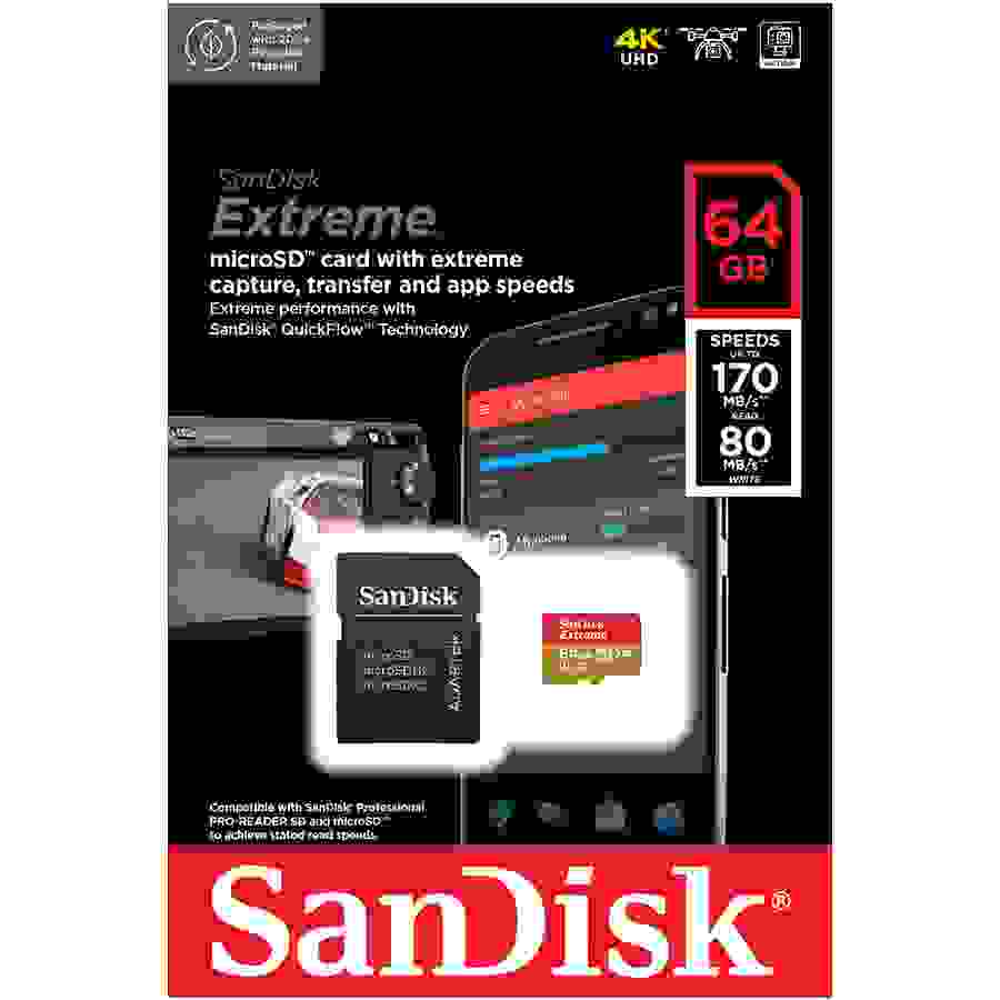 Sandisk Carte Extreme microSDXC 64GB for Action Cams 170MB/s n°2