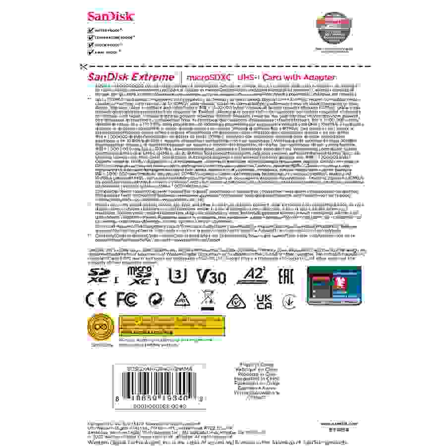 Sandisk Carte Extreme microSDXC 64GB for Action Cams 170MB/s n°3