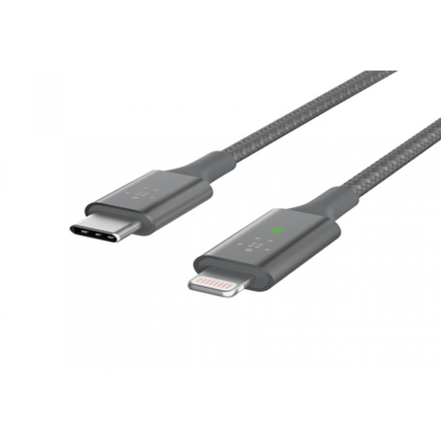 Câble pour smartphone Belkin USB-C vers Lightning avec voyant de recharge  LED - DARTY Réunion