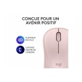 Logitech M240 Souris Bluetooth, Sans fil, Compacte, Portable, Suivi fluide - Rose