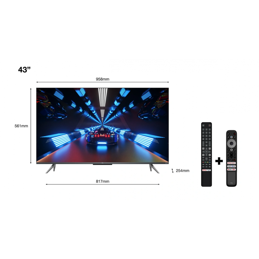 Tcl 43C735 QLED 4K Ultra HD - Google TV - Game Master - 2022 n°5